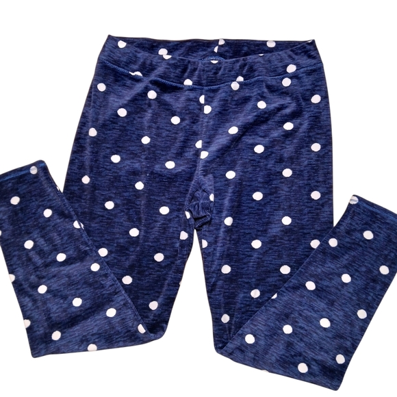 Cuddl Duds Blue and White Polka Dot Pajama Pants - Picture 1 of 5